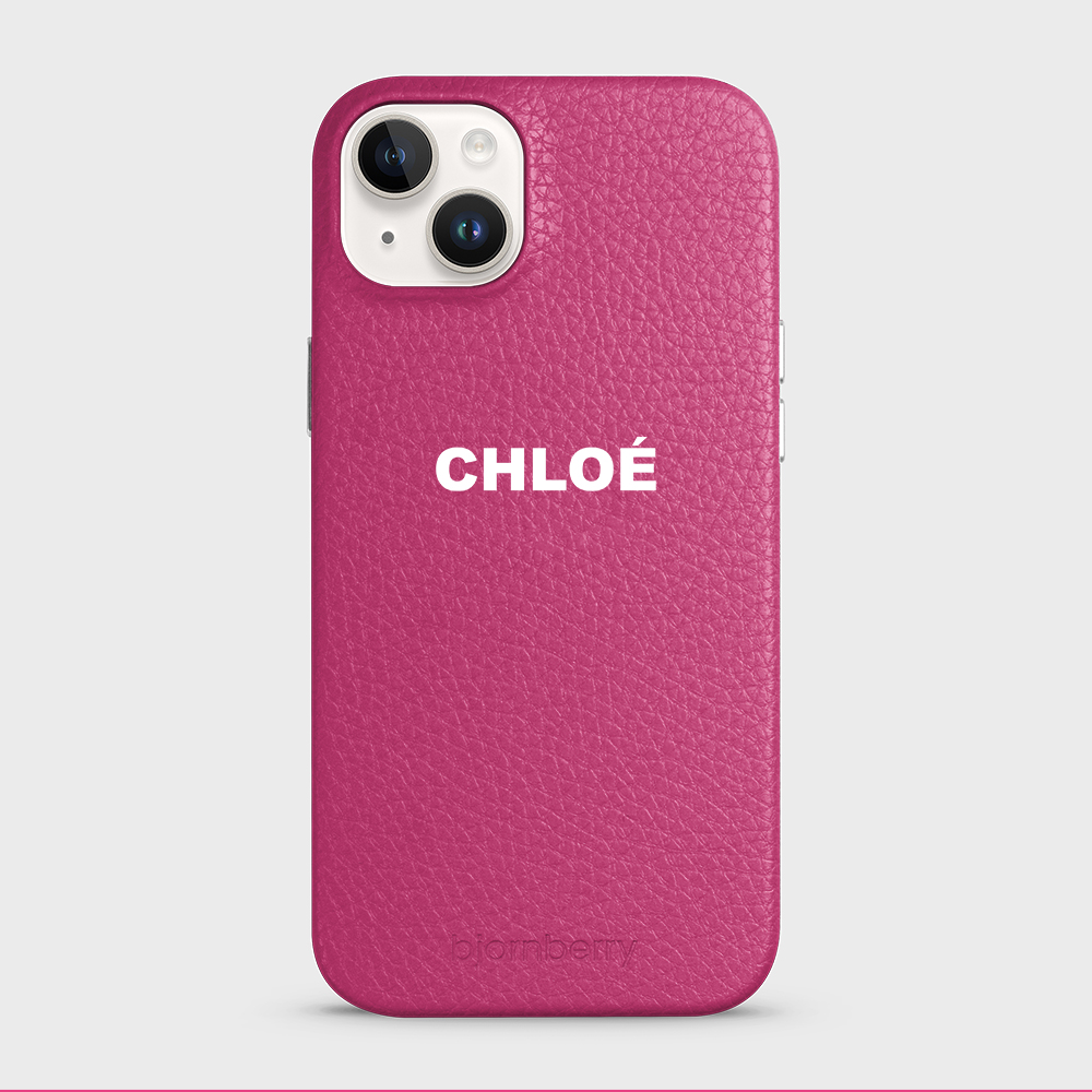 iPhone 14 Plus Personalised Leather Case - Name - 6