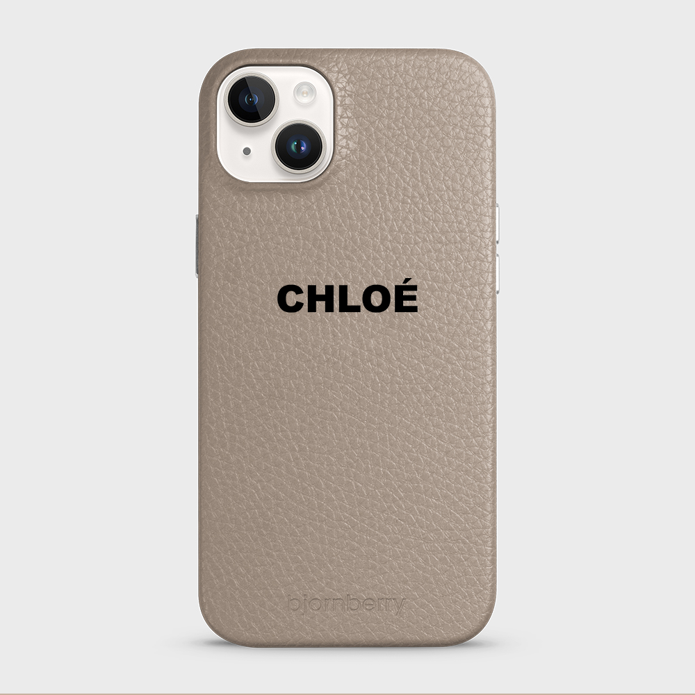 iPhone 14 Plus Personalised Leather Case - Name - 10