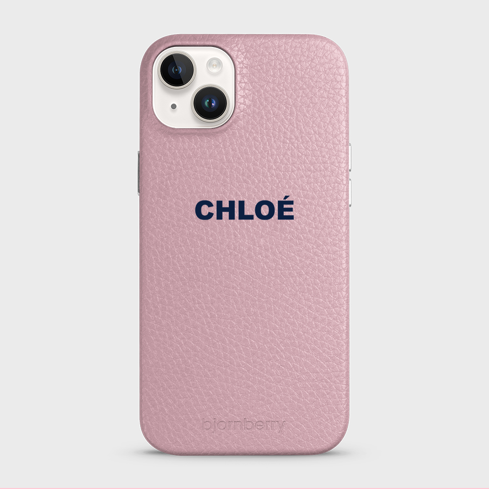 iPhone 14 Plus Personalised Leather Case - Name - 29