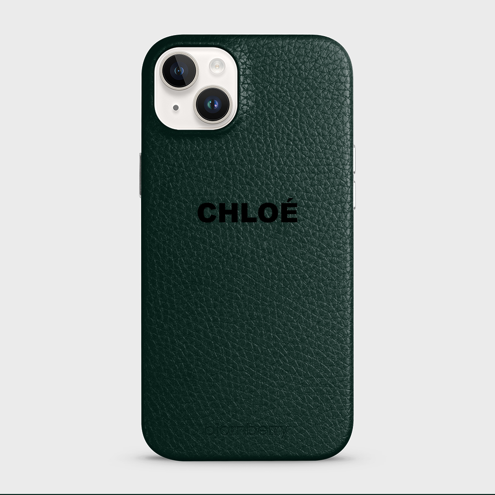 iPhone 14 Plus Personalised Leather Case - Name - 19