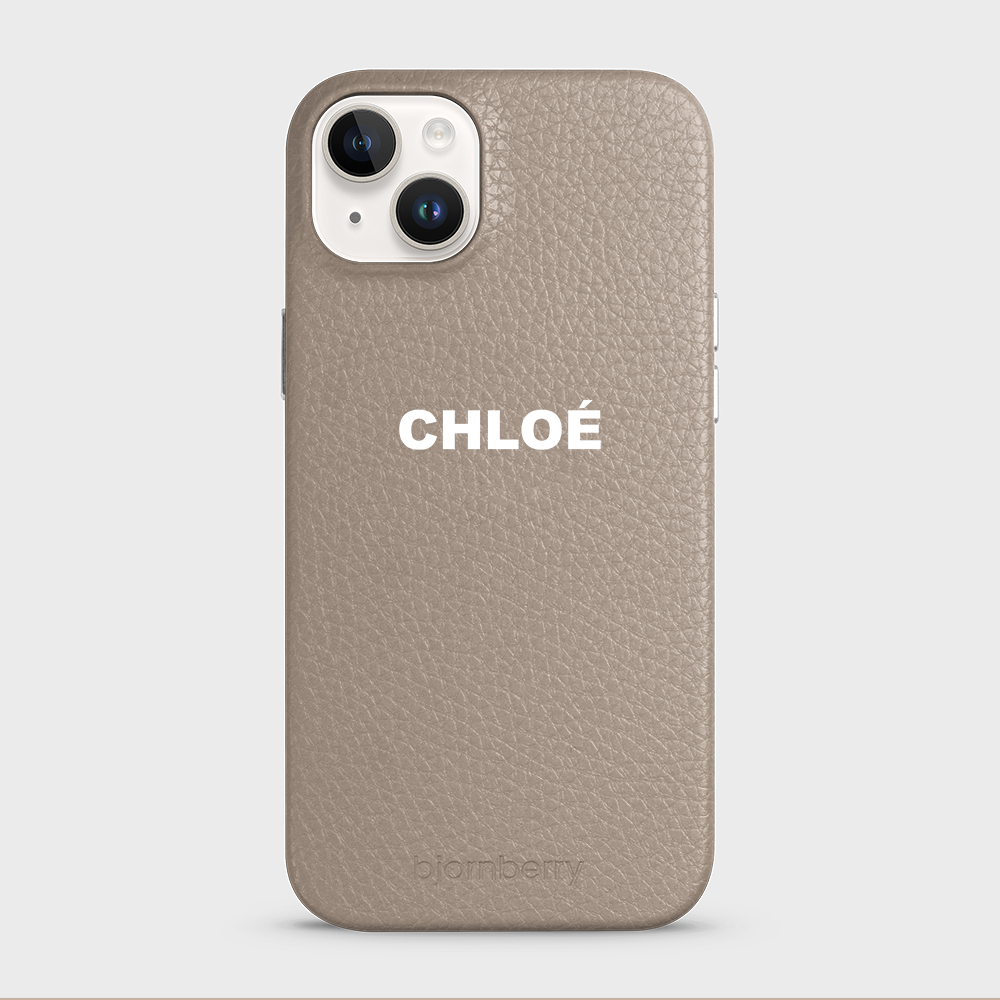 iPhone 14 Plus Personalised Leather Case - Name - 11