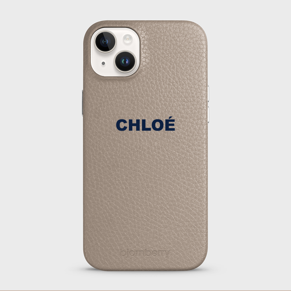 iPhone 14 Plus Personalised Leather Case - Name - 13