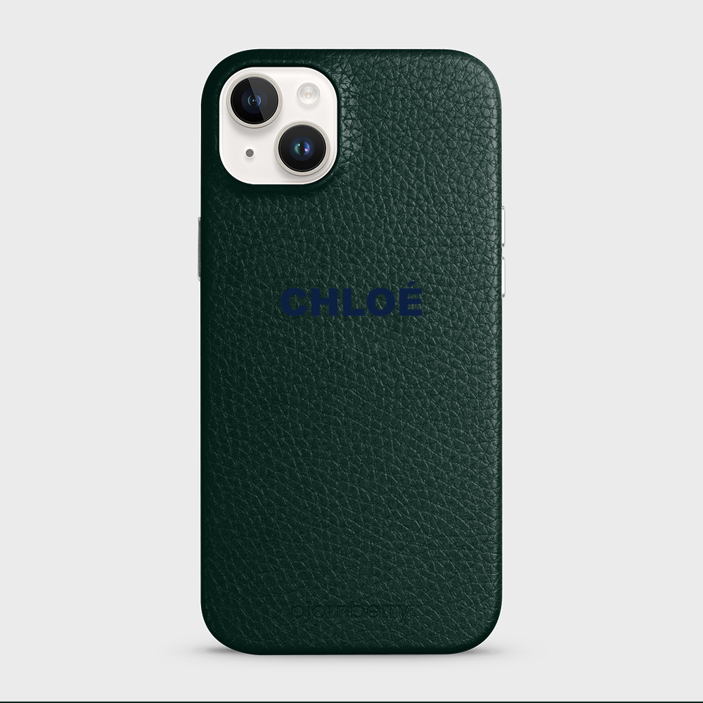 iPhone 14 Plus Personalised Leather Case - Name - 15