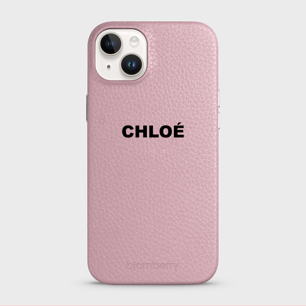 iPhone 14 Plus Personalised Leather Case - Name - 33