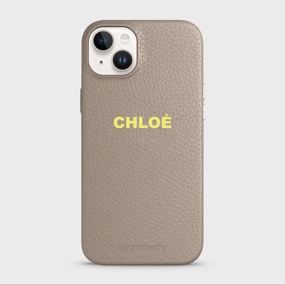 iPhone 14 Plus Personalised Leather Case - Name - 12