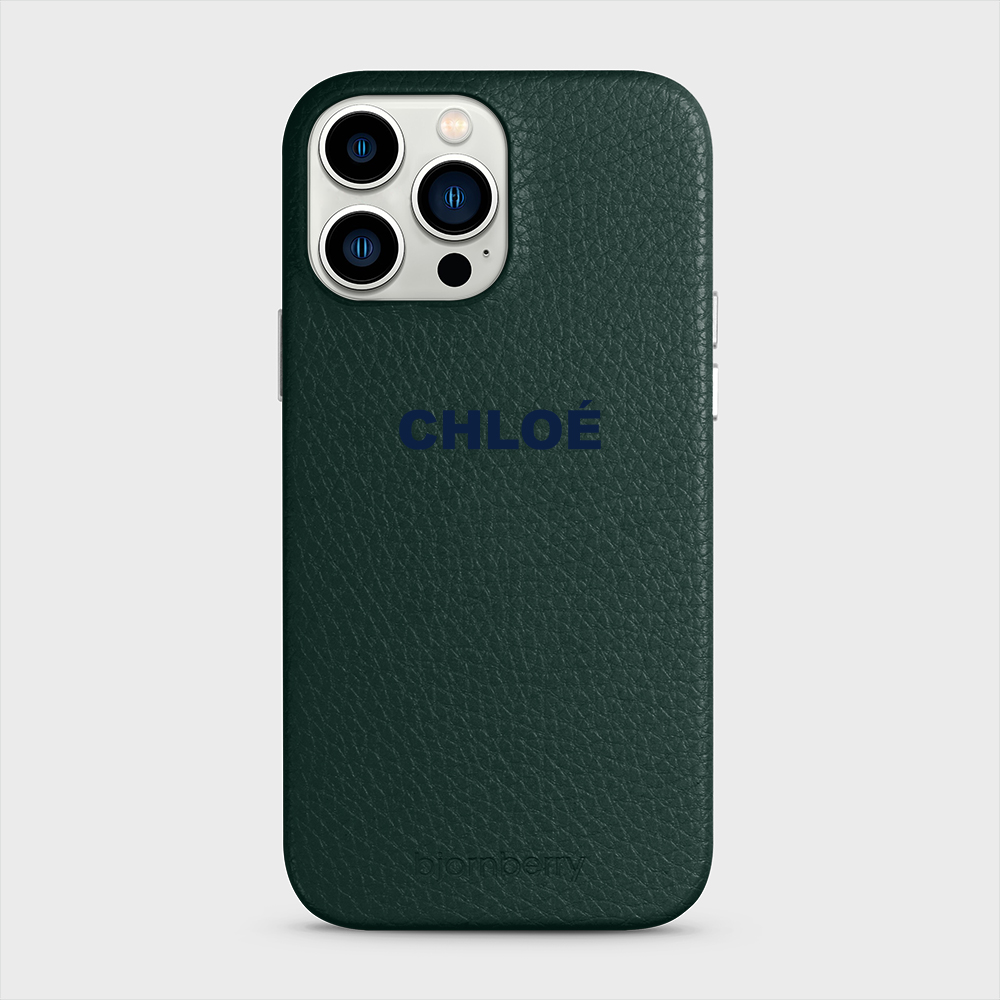 iPhone 13 Pro Max Personalised Leather Case - Name - 22