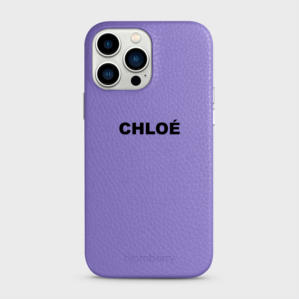 iPhone 13 Pro Max Personalised Leather Case - Name - 5