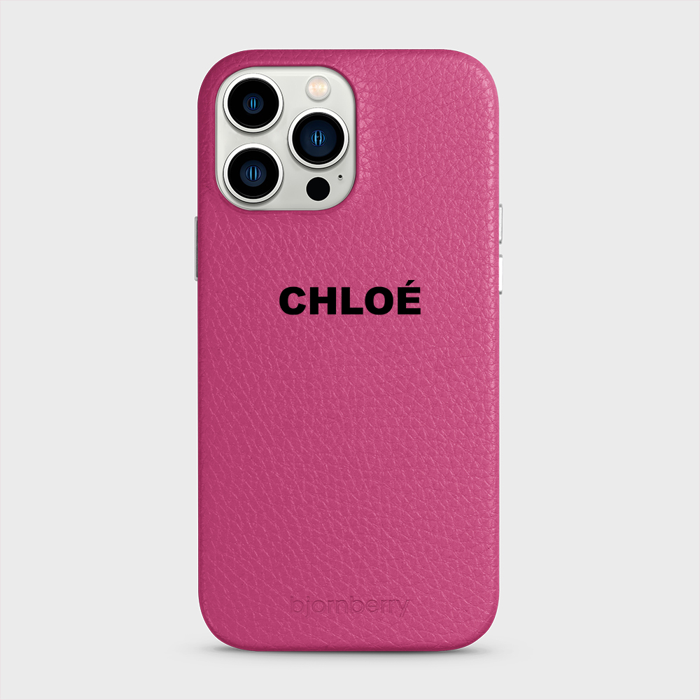 iPhone 13 Pro Max Personalised Leather Case - Name - 18
