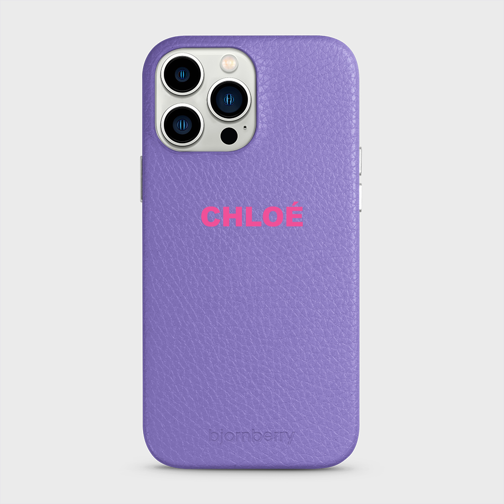 iPhone 13 Pro Max Personalised Leather Case - Name - 2