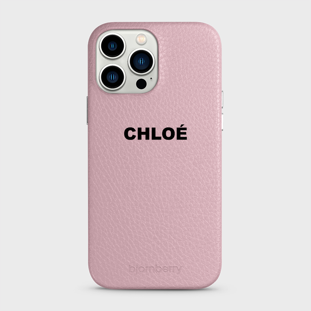 iPhone 13 Pro Max Personalised Leather Case - Name - 32