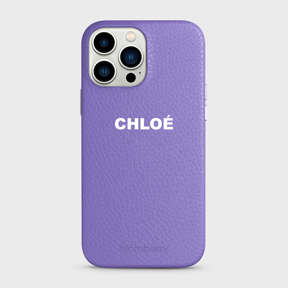 iPhone 13 Pro Max Personalised Leather Case - Name - 6