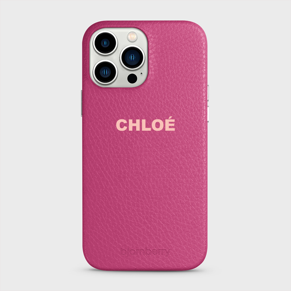 iPhone 13 Pro Max Personalised Leather Case - Name - 16