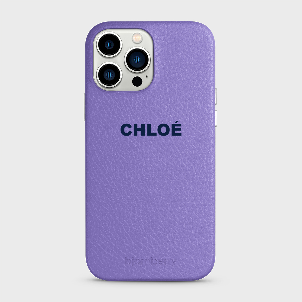 iPhone 13 Pro Max Personalised Leather Case - Name