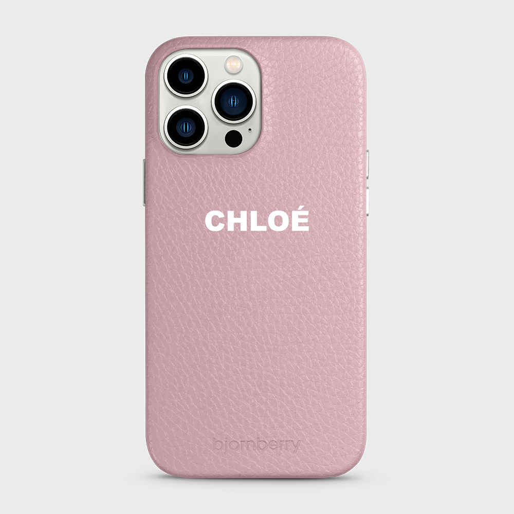 iPhone 13 Pro Max Personalised Leather Case - Name - 33