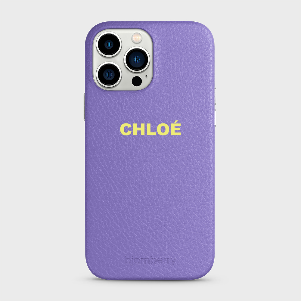 iPhone 13 Pro Max Personalised Leather Case - Name - 7
