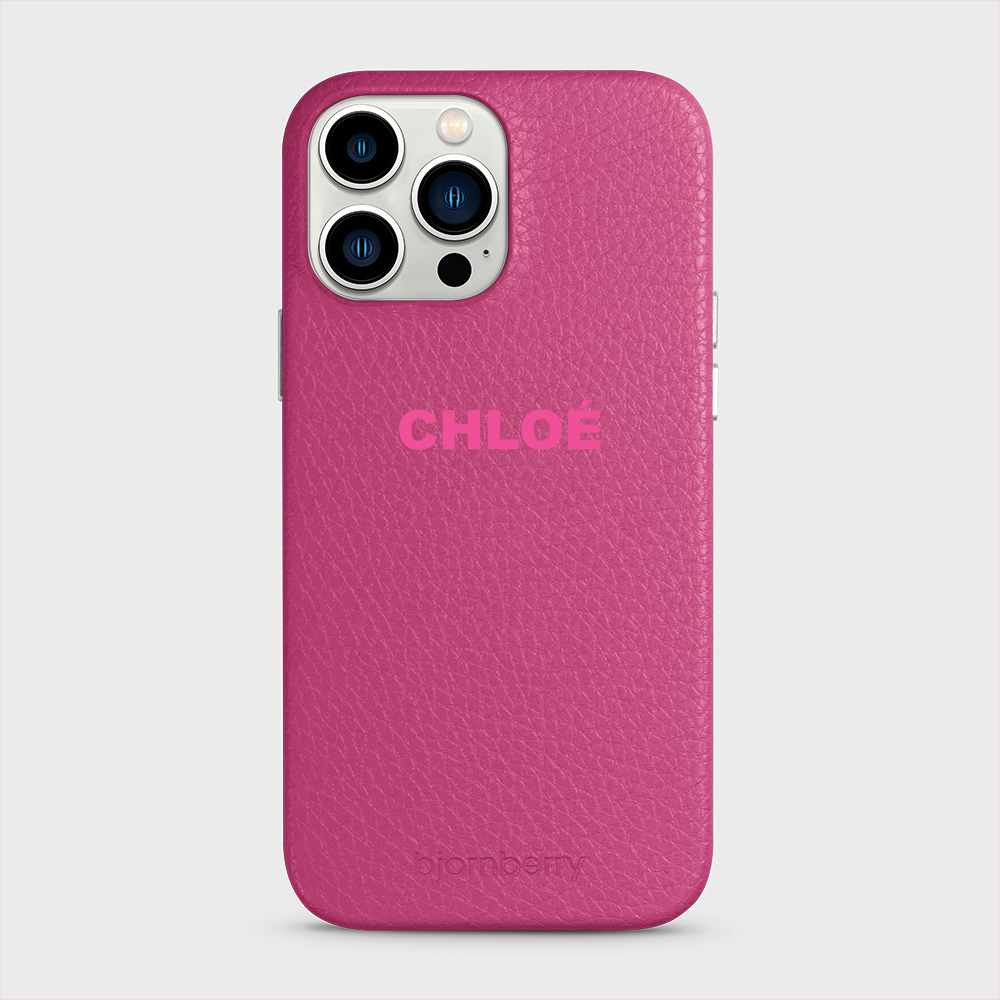 iPhone 13 Pro Max Personalised Leather Case - Name - 15
