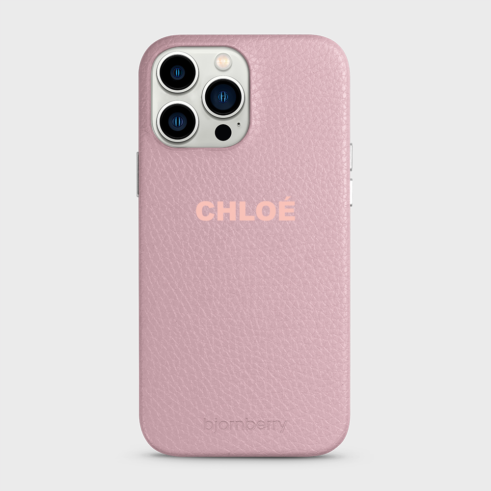 iPhone 13 Pro Max Personalised Leather Case - Name - 30