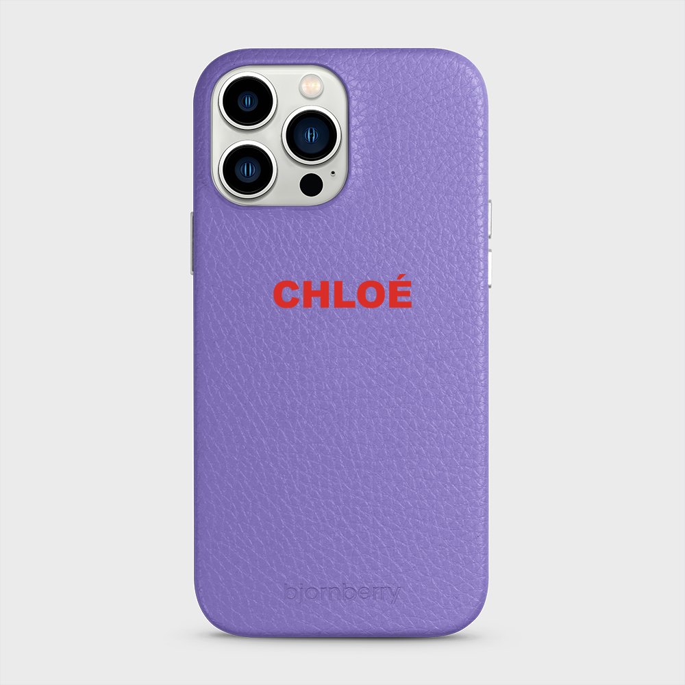 iPhone 13 Pro Max Personalised Leather Case - Name - 4