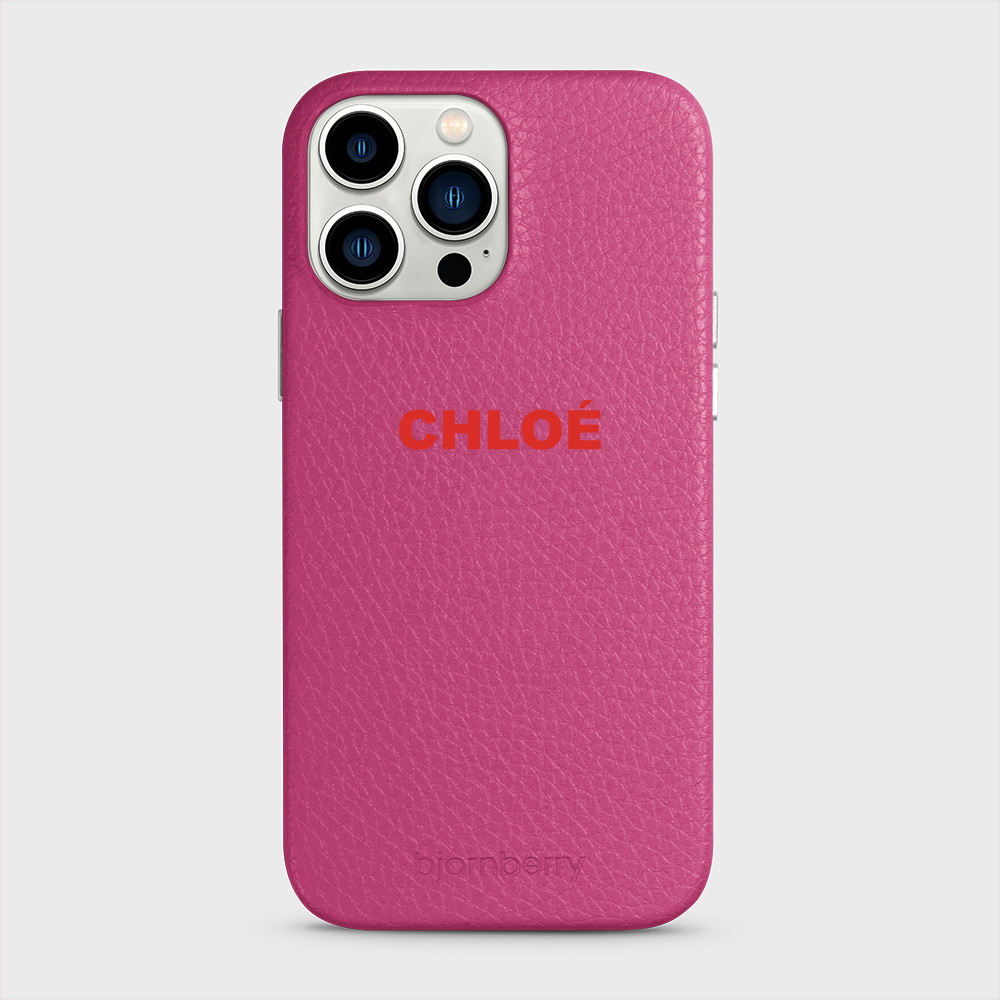 iPhone 13 Pro Max Personalised Leather Case - Name - 17