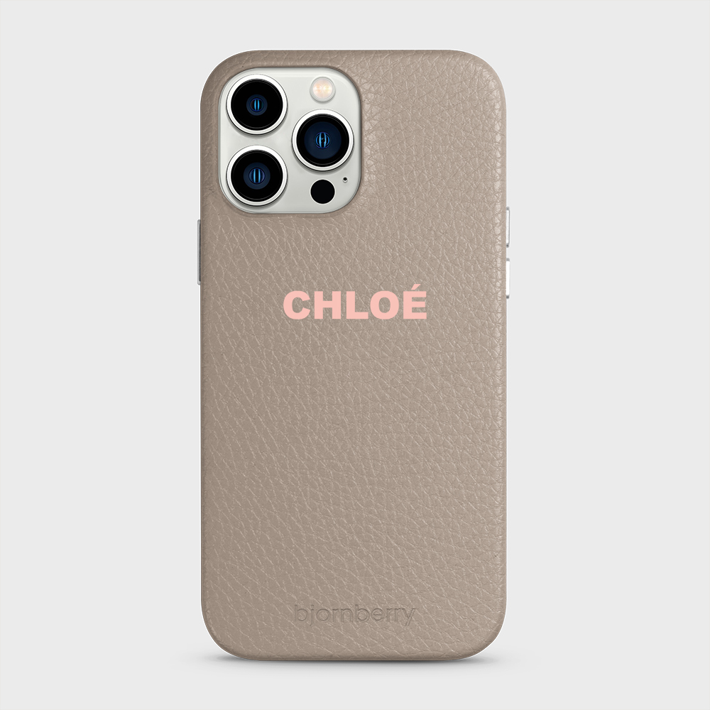iPhone 13 Pro Max Personalised Leather Case - Name - 10