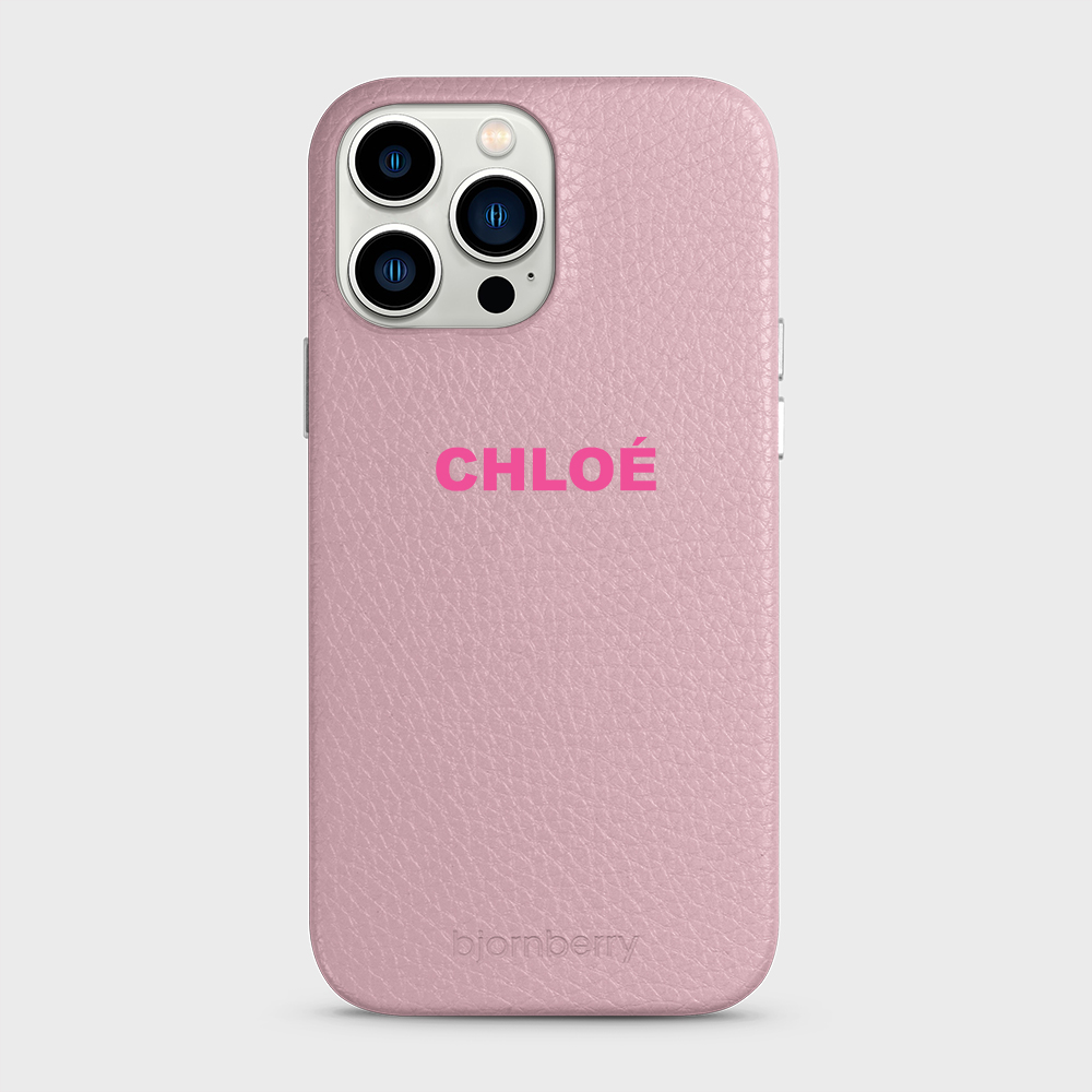 iPhone 13 Pro Max Personalised Leather Case - Name - 29