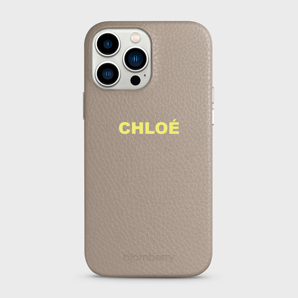 iPhone 13 Pro Max Personalised Leather Case - Name - 14