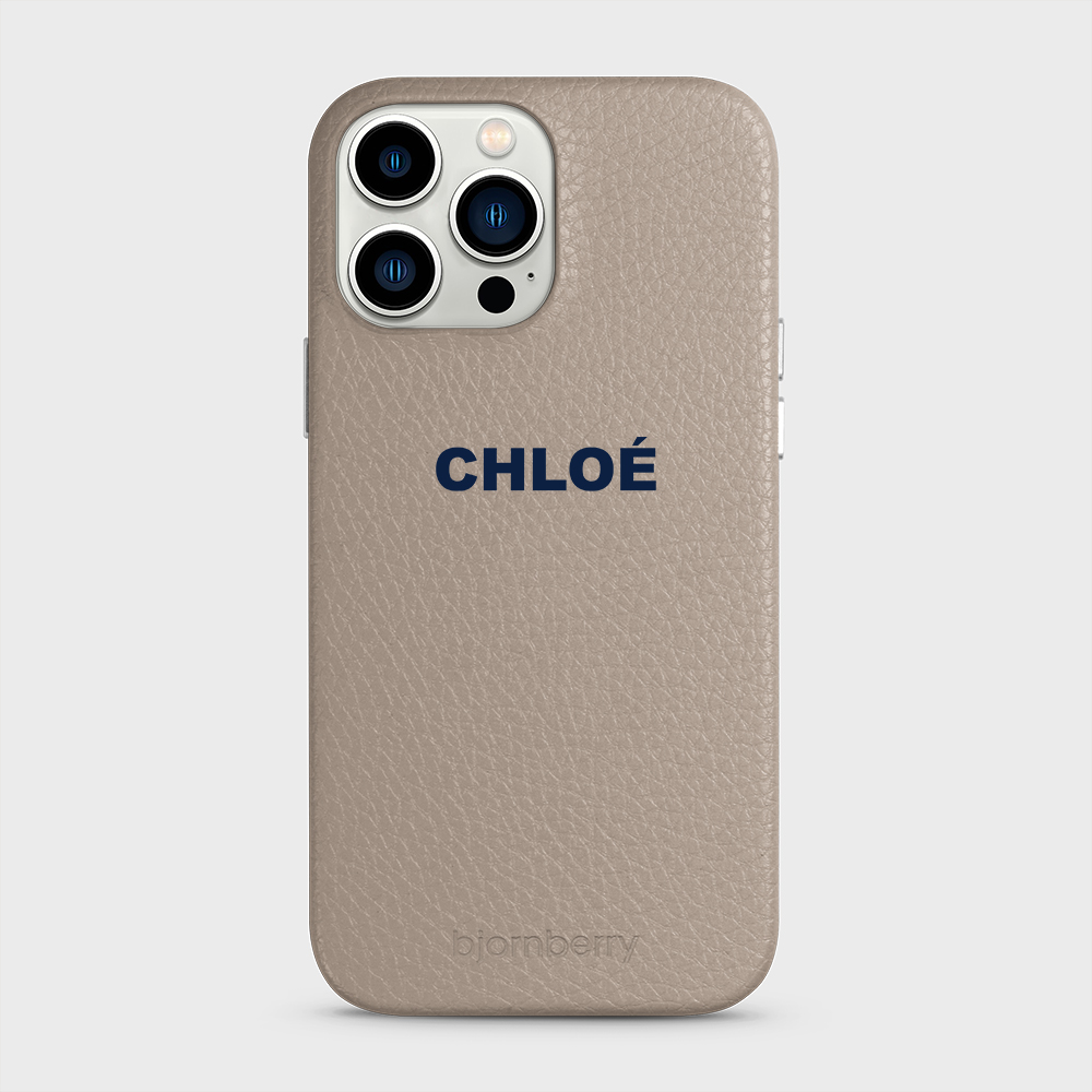 iPhone 13 Pro Max Personalised Leather Case - Name - 8