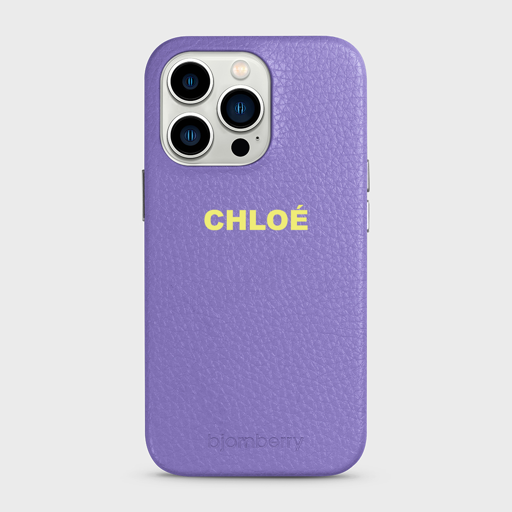 iPhone 13 Pro Personalised Leather Case - Name - 7