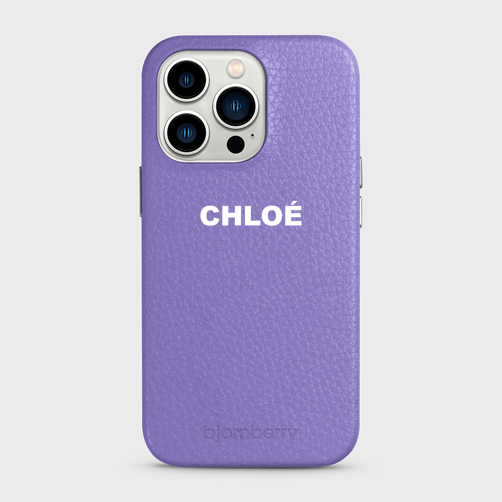 iPhone 13 Pro Personalised Leather Case - Name - 6