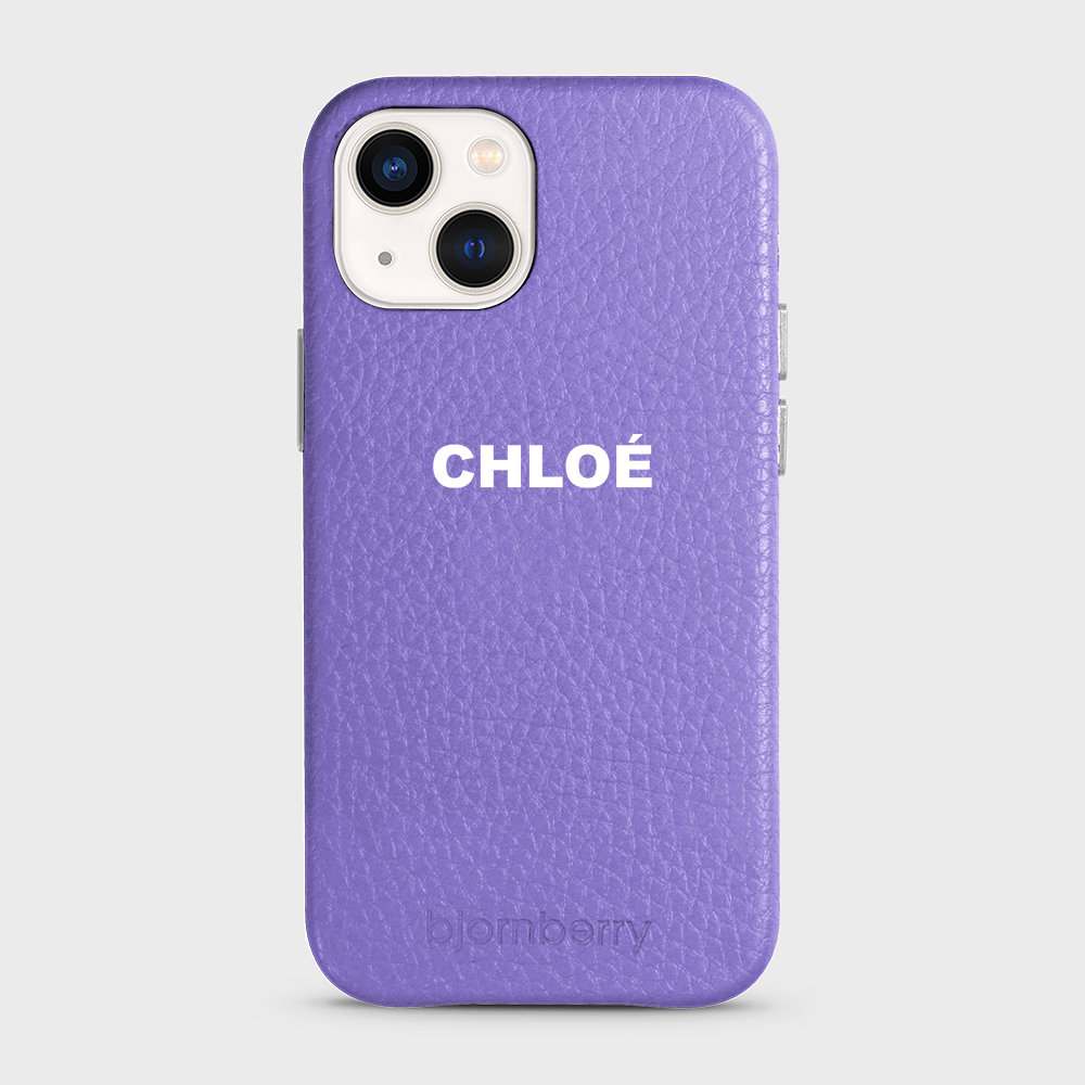 iPhone 13 Mini Personalised Leather Case - Name - 13