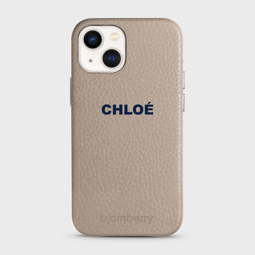 iPhone 13 Mini Personalised Leather Case - Name - 22