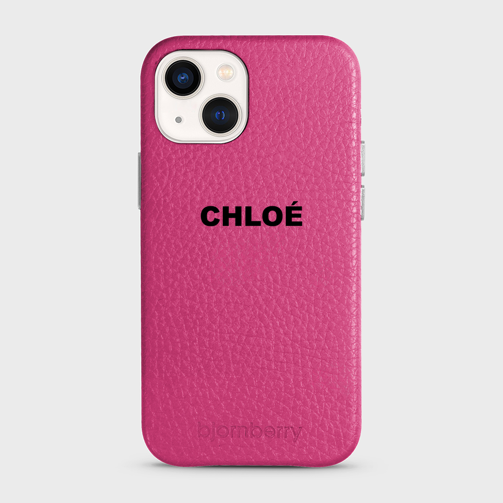iPhone 13 Mini Personalised Leather Case - Name - 19