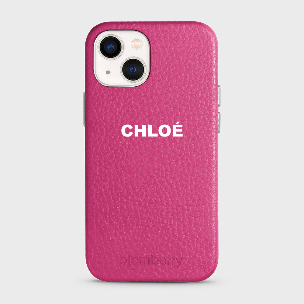 iPhone 13 Mini Personalised Leather Case - Name - 20