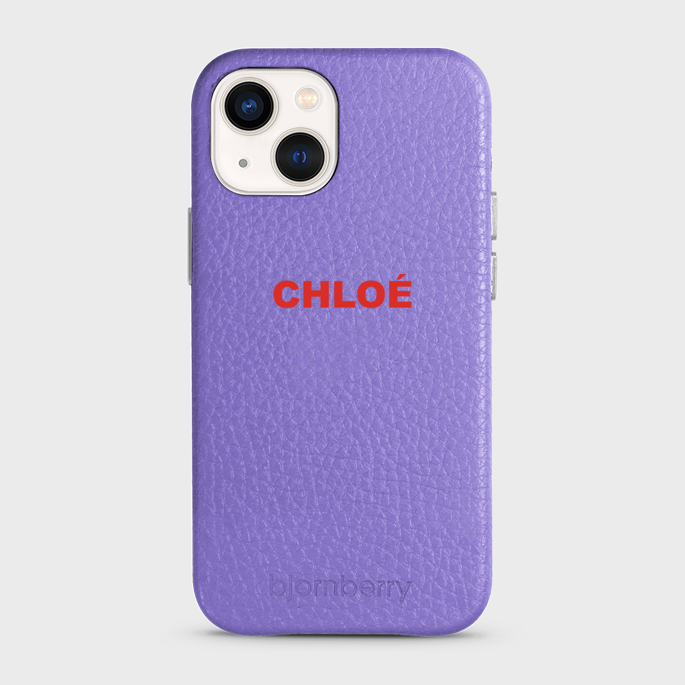 iPhone 13 Mini Personalised Leather Case - Name - 11