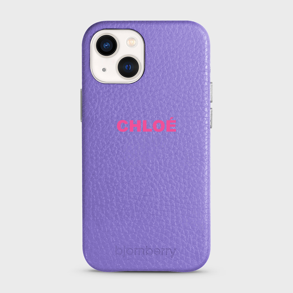 iPhone 13 Mini Personalised Leather Case - Name - 9