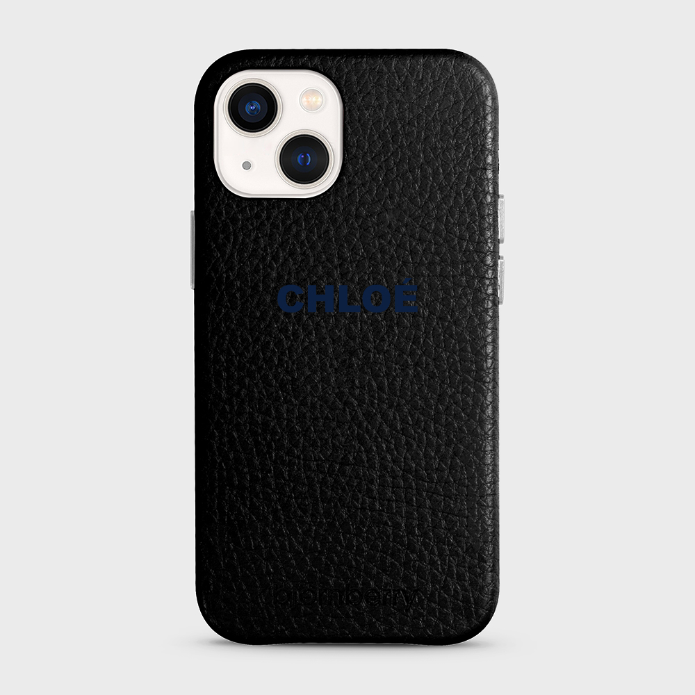 iPhone 13 Mini Personalised Leather Case - Name - 2