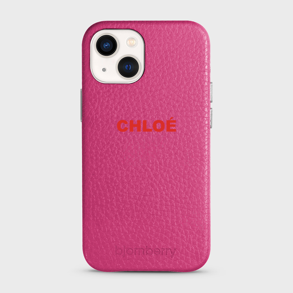 iPhone 13 Mini Personalised Leather Case - Name - 18