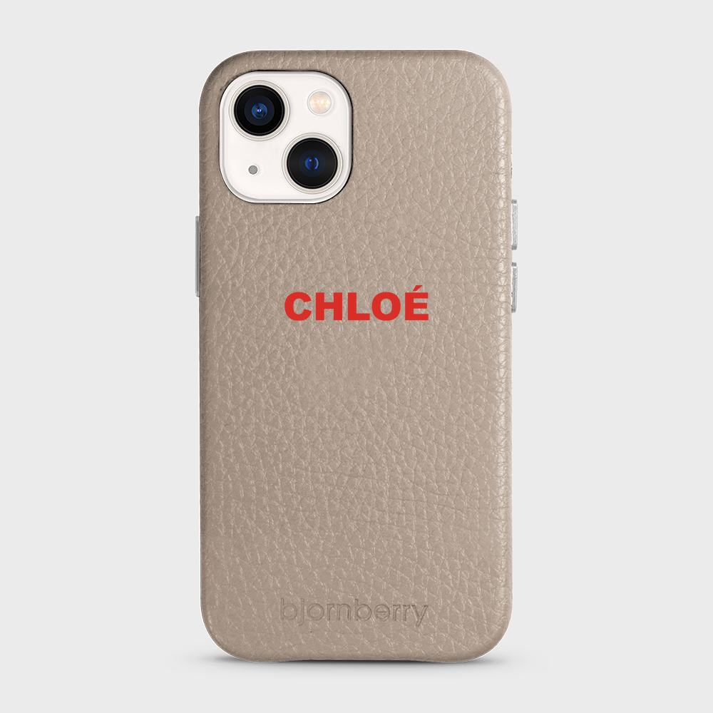 iPhone 13 Mini Personalised Leather Case - Name - 25