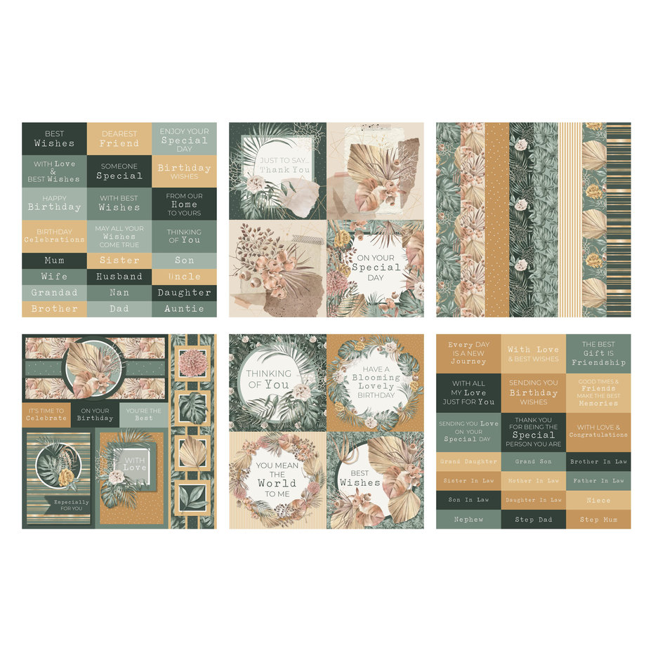 Modern Oasis, 8x8",  Embellishments Pad, The Paper Boutique - 2