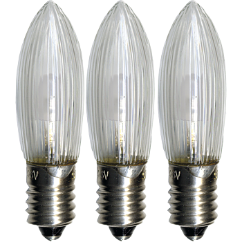 STAR TRADING Reservlampa 3-pack Universal LED E10 0,2 W 10-55V