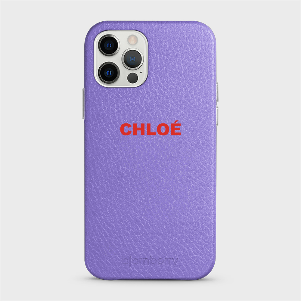 iPhone 12/12 Pro Personalised Leather Case - Name - 11