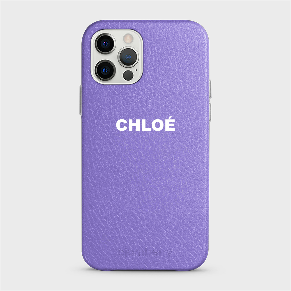 iPhone 12/12 Pro Personalised Leather Case - Name - 13