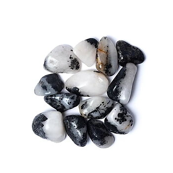Tourmaline quartz A quality tumbled stones 3-4 cm