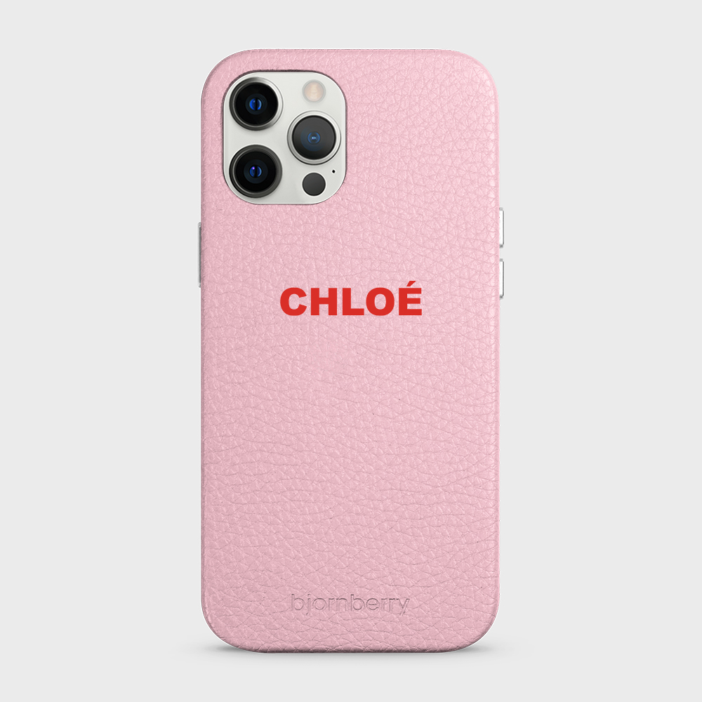 iPhone 12 Pro Max Personalised Leather Case - Name - 11