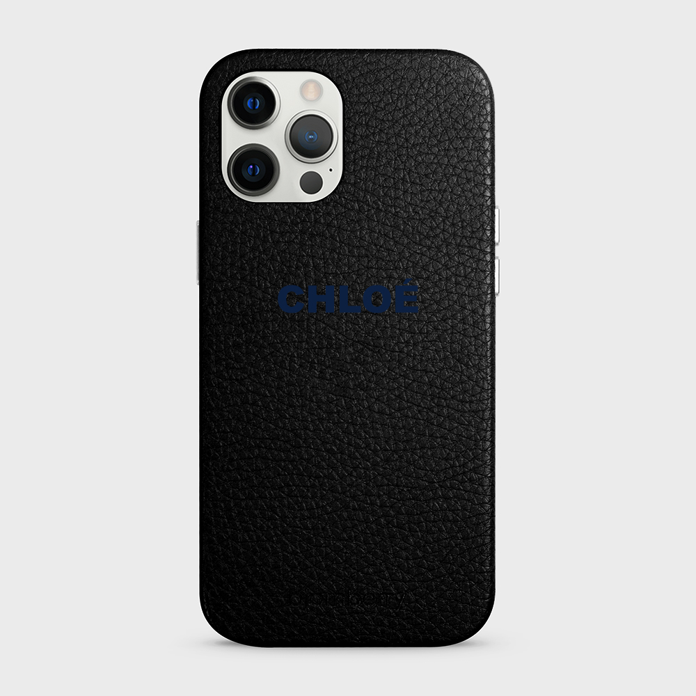 iPhone 12 Pro Max Personalised Leather Case - Name - 2