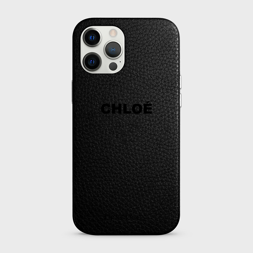iPhone 12 Pro Max Personalised Leather Case - Name - 5