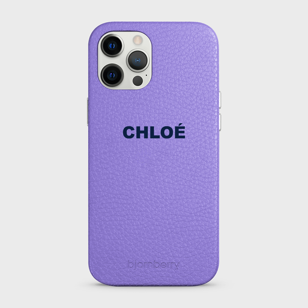 iPhone 12 Pro Max Personalised Leather Case - Name - 20