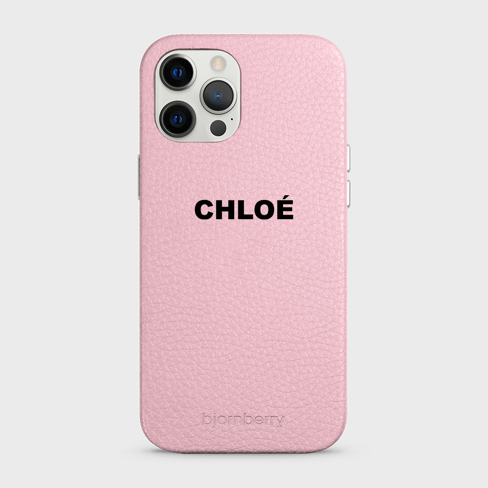 iPhone 12 Pro Max Personalised Leather Case - Name - 12
