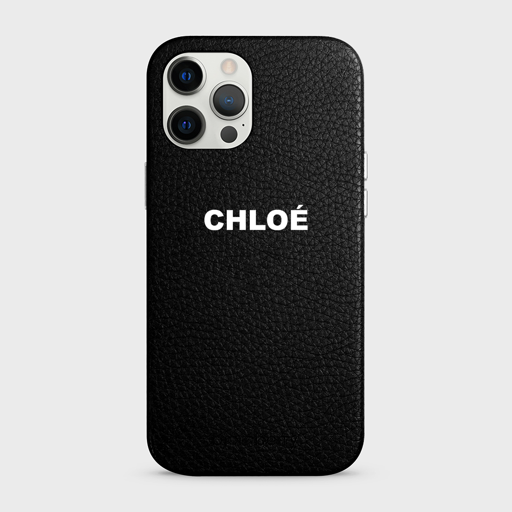 iPhone 12 Pro Max Personalised Leather Case - Name - 6