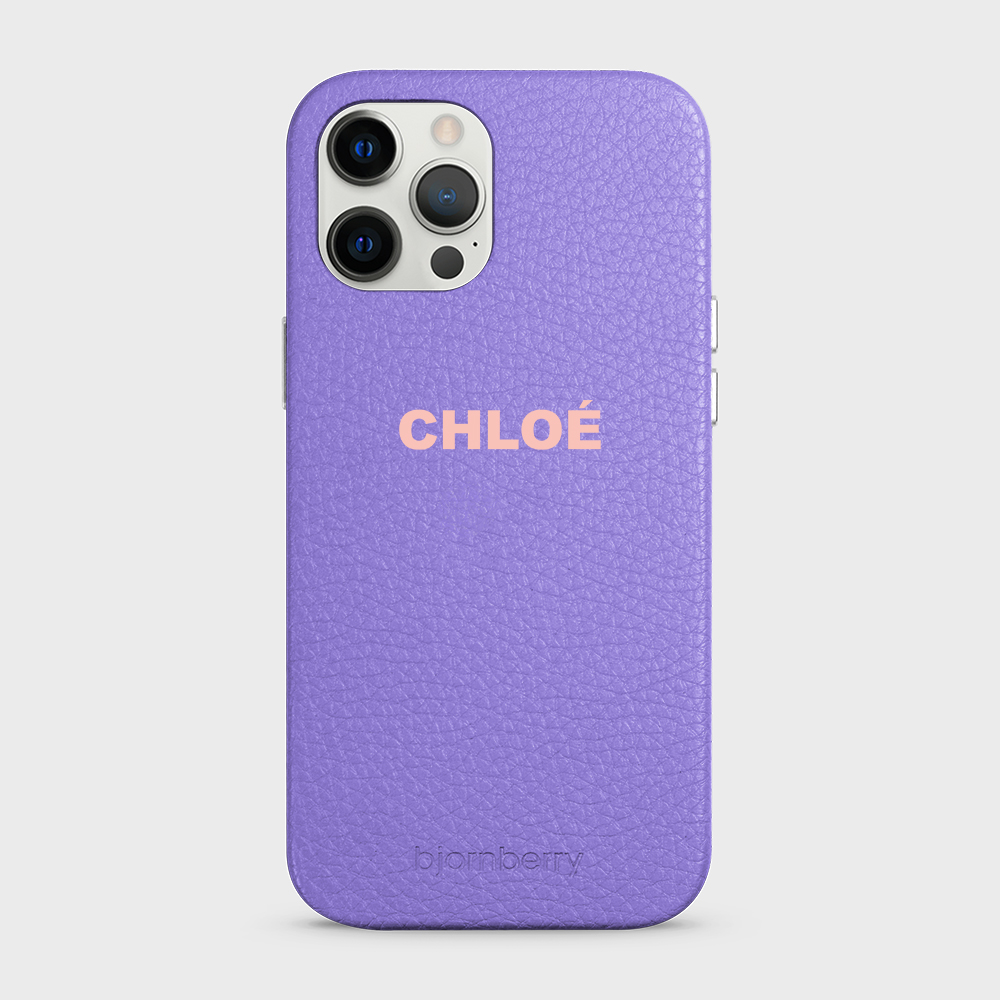 iPhone 12 Pro Max Personalised Leather Case - Name - 15